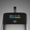 SBS 10000 mAh PD 20 W Powerbank mit LCD-Display und integriertem USB-C-Kabel - Grau