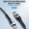 Wozinsky WNBCL2 Lightning / USB-C PD 30W Kabel 2 m - Schwarz