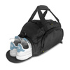 Wozinsky torba sportowa plecak bagaż podręczny torba 40x20x25 cm do samolotu czarny (WSB-B01)