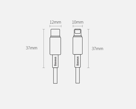 Baseus kabel USB Typ C - Lightning szybkie ładowanie Power Delivery 20 W 2 m czarny (CATLWJ-A01)