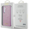 Etui Guess Glitter Script na Samsung Galaxy S24 - fioletowe