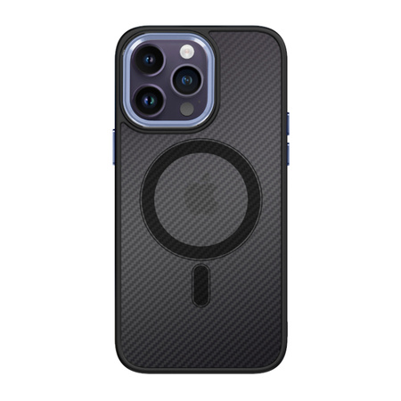 Tel Protect Magnetic Carbon Case do Iphone 13 Pro Czarno-fioletowy