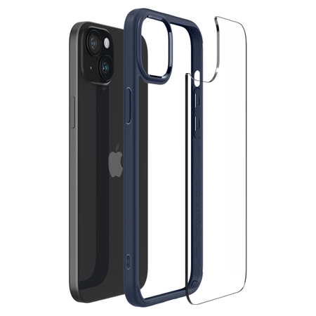 Spigen Ultra Hybrid, navy blue - iPhone 15 Plus