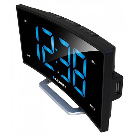 Zegar LED Radio FM PLL Budzik Blaupunkt CR7BK czarny