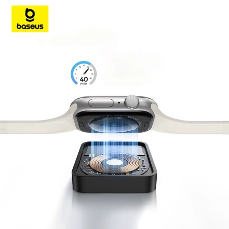 Ładowarka indukcyjna Baseus MagPro 2.5W magnetyczna do Apple Watch - czarna