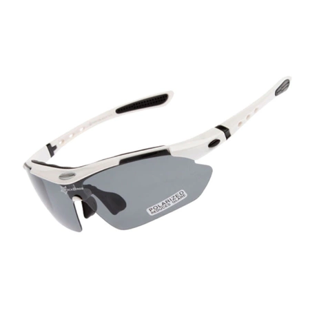 Rockbros 10002 polarizing cycling glasses - white