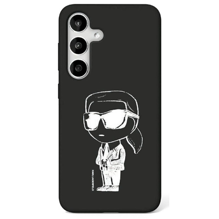 Karl Lagerfeld nakładka HC Magnetic Silicone Graffiti Ikonik do Samsung Galaxy S25 czarna