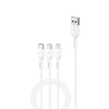 FONENG Kabel X36 3in1 3A 1.2M weiss