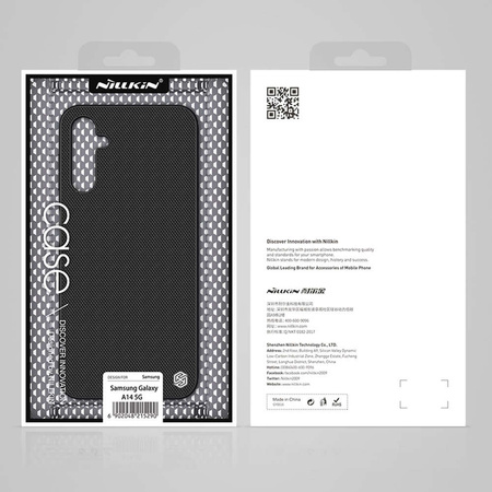 Nillkin Textured Case etui do Samsung Galaxy A14 5G / Galaxy A14 wzmocniony nylonowy pokrowiec czarne