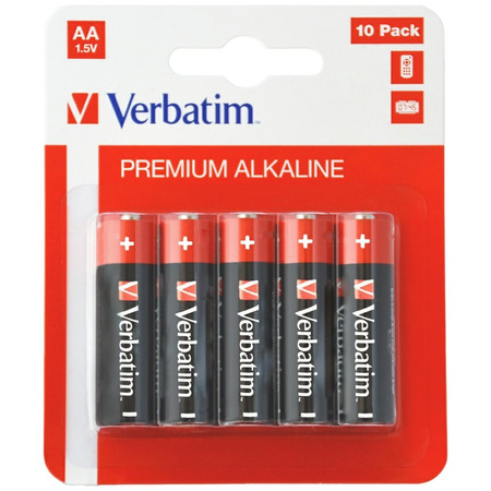 Verbatim Bateria alkaliczna AA LR6 20szt czarny 49877