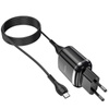 Ładowarka Sieciowa 2,4A 2xUSB + Kabel 1m Micro USB Hoco N4 Smart Dual USB czarna