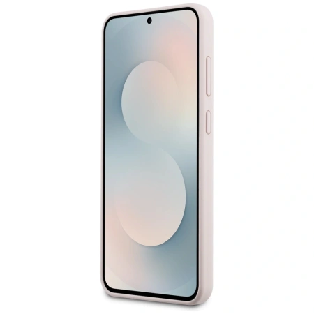 Karl Lagerfeld Silicone Karl & Choupette Heads MagSafe Case for Samsung Galaxy S25 FE - Pink