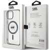Karl Lagerfeld KLHMP15SHKHNOTK iPhone 15 6,1" transparentes Hardcase IML Karl`s Head MagSafe