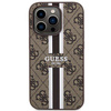 Guess GUHMP14XP4RPSW iPhone 14 Pro Max 6.7" brązowy/brown hardcase 4G Printed Stripes MagSafe