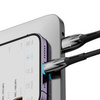 BASEUS kabel USB A do Apple Lightning 8-pin 2,4A Glimmer Series CADH000201 1m czarny