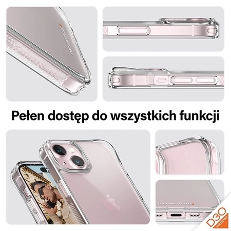 PanzerGlass Bundle 3in1 Set transparente Hülle + Folie + Kameraabdeckung für iPhone 15 Plus
