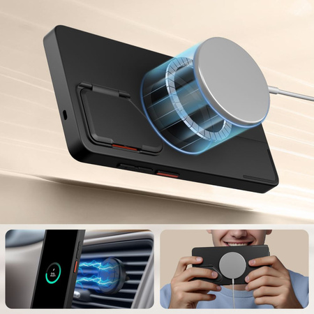 TECH PROTECT KEVLAR AURA MAGSAFE GALAXY S25 ULTRA BLACK/ORANGE