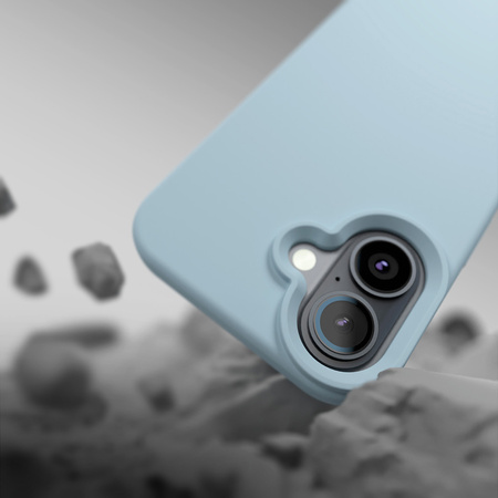 Nakładka Etteri Silicone Mag case do iPhone 17 Pro jasnoniebieska