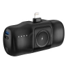 Mini powerbank Wozinsky WF16-YLS 5000mAh 15W Lightning z wbudowanym kablem USB-C i ładowarką do Apple Watch - czarny