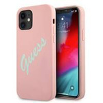 Guess GUHCP12SLSVSPG iPhone 12 mini 5,4" różowo zielony/green pink hardcase Silicone Vintage