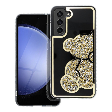 Futerał TEDDY BEAR do SAMSUNG S25 Edge złoty