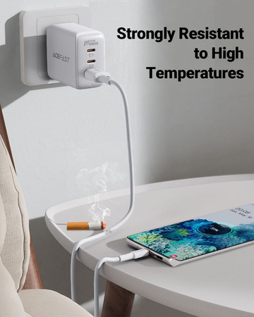 Acefast kabel USB - USB Typ C 1,2m, 3A biały (C2-04 white)