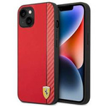 Oryginalne Etui IPHONE 14 PLUS Ferrari Hardcase Carbon (FEHCP14MAXRE) czerwone