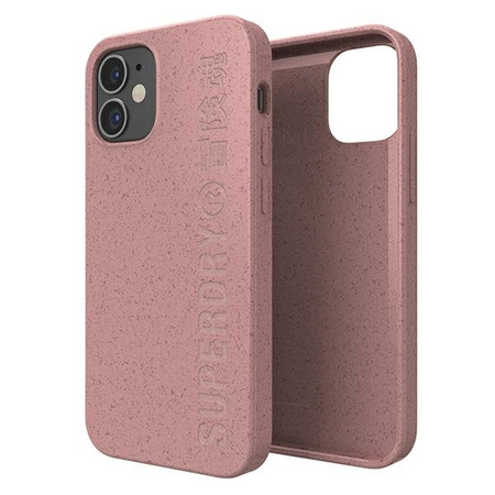 SuperDry Snap iPhone 12 mini Compostable Case pink / pink 42620
