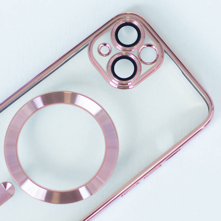 Nakładka Color Chrome Magsafe do iPhone 14 Pro Max 6,7" różowo-złota