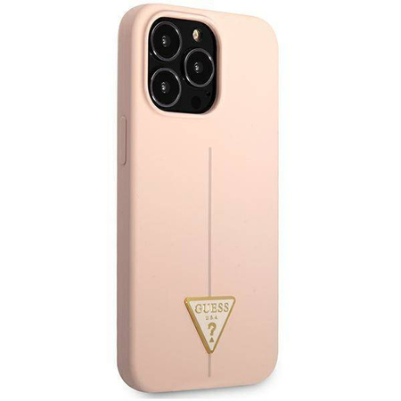 Guess GUHCP13XSLTGP iPhone 13 Pro Max 6,7 &quot;rosa / rosa Hardcase Silikondreieck