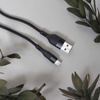 Maxlife kabel MXUC-07 USB - Lightning 1,0 m 2,4A czarny nylonowy
