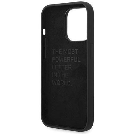 Original Handyhülle APPLE IPHONE 15 PRO MAX BMW Silicone Pattern (BMHCP15X22SMPK) schwarz