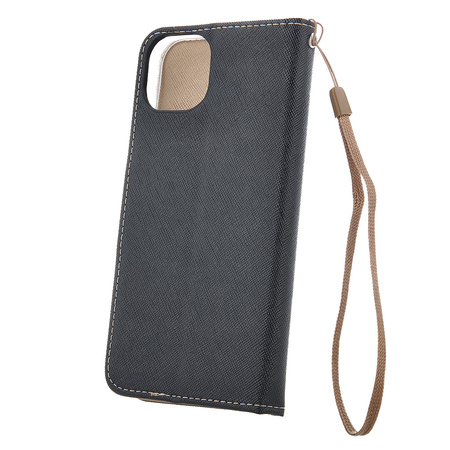 Etui Smart Fancy do iPhone 16 Pro 6,3" czarno-złote