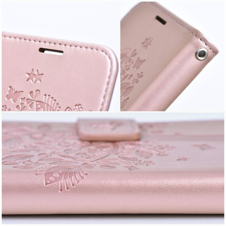 Kabura MEZZO Book do SAMSUNG A55 5G drzewo złoty róż