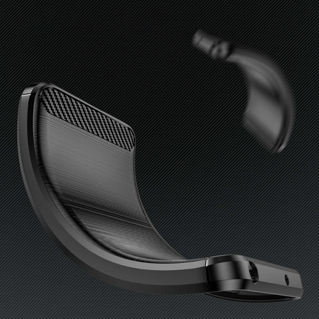 Carbon Case Hülle für Xiaomi Redmi Note 12 Pro+ flexible Silikon-Carbon-Hülle schwarz