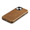 iCarer Oil Wax Premium Leather Case iPhone 14 Plus Magnetic Leather Case with MagSafe Brown (WMI14220703-TN)