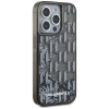 Karl Lagerfeld Liquide Glitter Monogram Gradient iPhone 15 Pro Case - Black