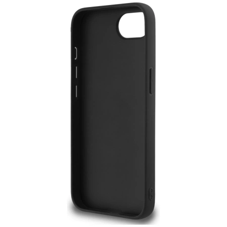 Guess Fixed Glitter Big 4G Case für iPhone 16e - Schwarz