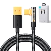 Joyroom USB C Kabel gewinkelt - USB für Schnellladung und Datenübertragung 3A 1,2 m schwarz (S-UC027A6)