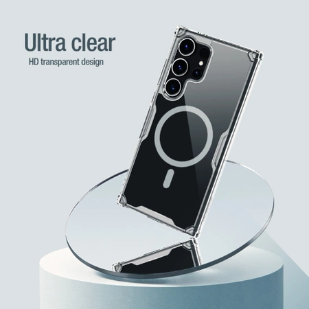 Nillkin Nature Pro armored case with a magnetic ring for Samsung Galaxy S24 Ultra - white