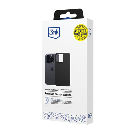 Apple iPhone 15 Pro - 3mk Hardy MagSilicone Graphite