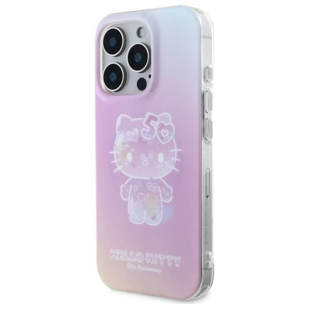 Original Case IPHONE 16 PRO Hello Kitty Hardcase IML 50TH Anniversary MagSafe (HKHMP16LH50AP) pink