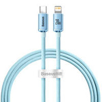Baseus Crystal Shine Series USB Typ C Kabel - Lightning Ladeleistung 20 W 1,2 m blau (CAJY001303)
