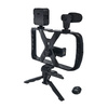 Zestaw / uchwyt selfie z pilotem na bluetooth tripod do transmisji na żywo z lampą LED, mikrofonem, pilotem TL-49T
