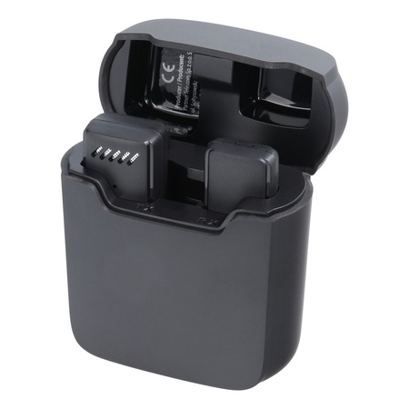 Mikrofon bezprzewodowy krawatowy dla Typ C z etui ładującym S11