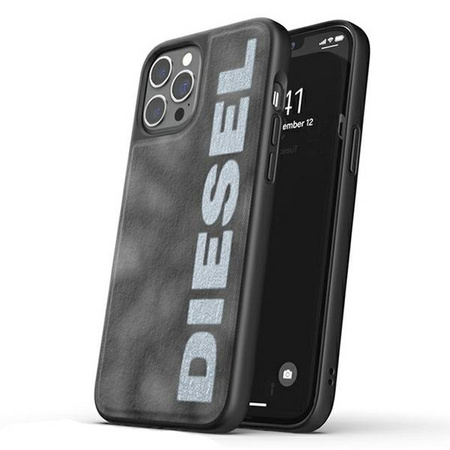 Diesel Moulded Case Bleached DenimiPhone 12/12 Pro szaro-biały/grey-white 44297