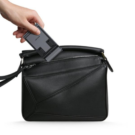 USAMS Składany stojak biurkowy na telefon/tablet czarny/black ZJ073ZJ01 (US-ZJ073)