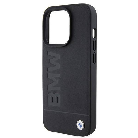 BMW MagSafe Leather Hot Stamp case for iPhone 15 Pro - black