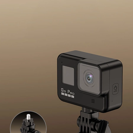 Wozinsky Selfie stick WH181D-Y1S teleskopowy statyw 1.75m ze stopu aluminium z podwójną lampą i uchwytem na telefon - czarny