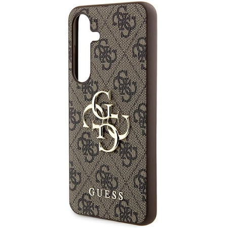 Oryginalne Etui GUESS hardcase 4G Big Metal Logo GUHCSA554GMGBR do Samsung Galaxy A55 brązowy